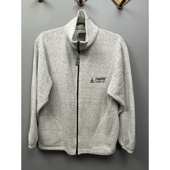TAHOE California full zip gray Womens medium jacket Made in USA Destination - Picture 1 of 7
